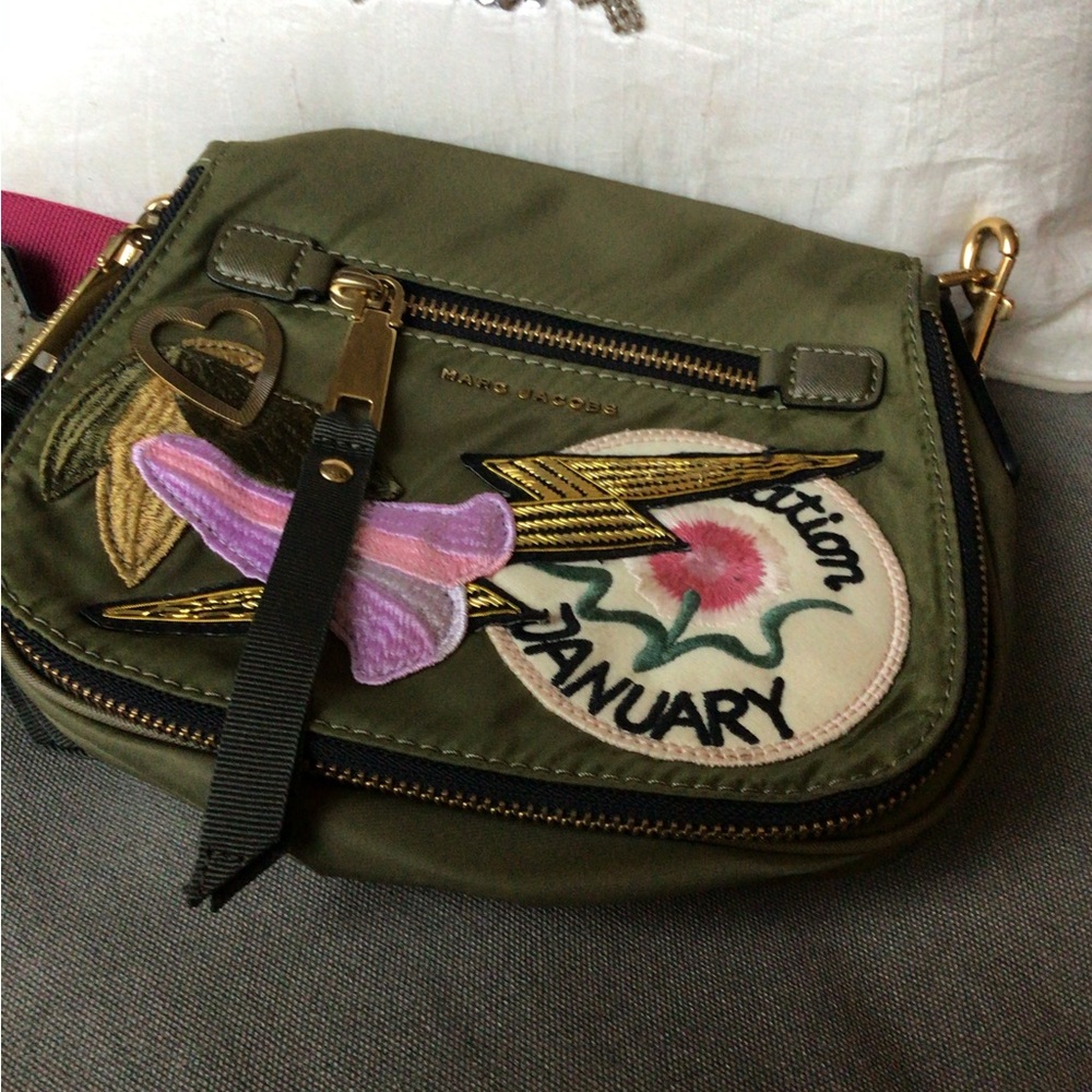 Marc Jacob’s Fun Nylon Patchwork Nomad Saddlebag … - image 2